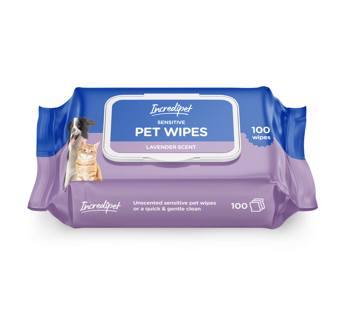 Incredipet Lavender Scented Pet Wipes
