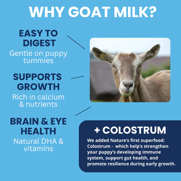 Under The Weather Goat Milk - Milk Replacer + Colostrum for Dogs & Puppies 12 oz