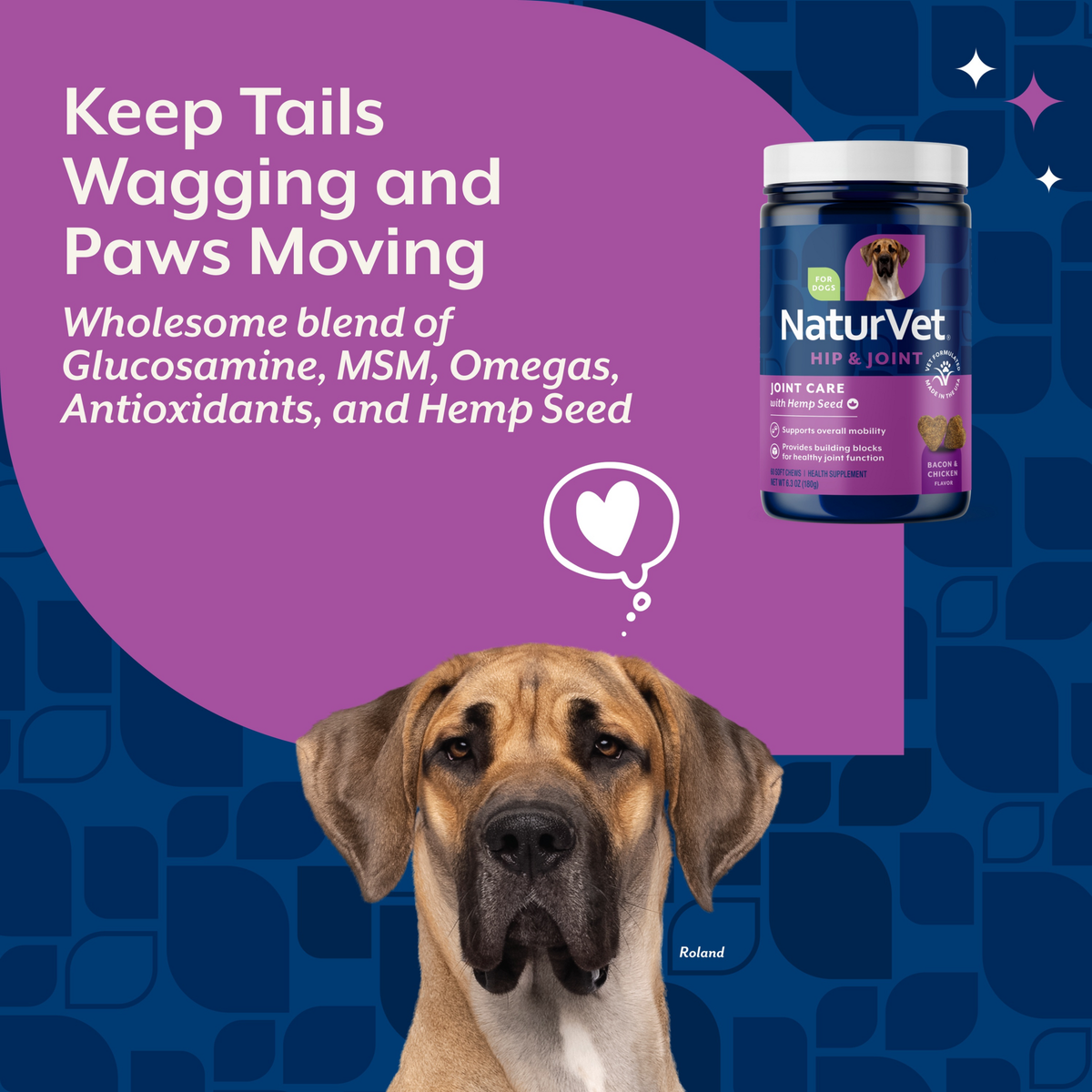 Naturvet 60ct NVET HEMP JOINT CAT HEALTH