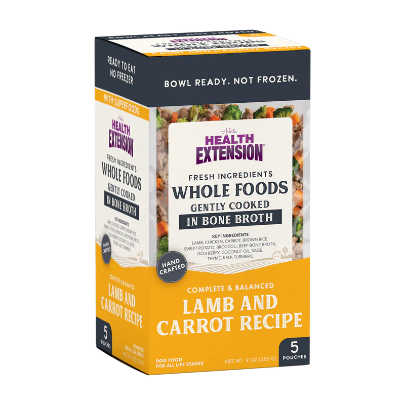 Health Extension Whole Foods Gently Cooked in Bone Broth Lamb & Carrot Recipe Dog Food