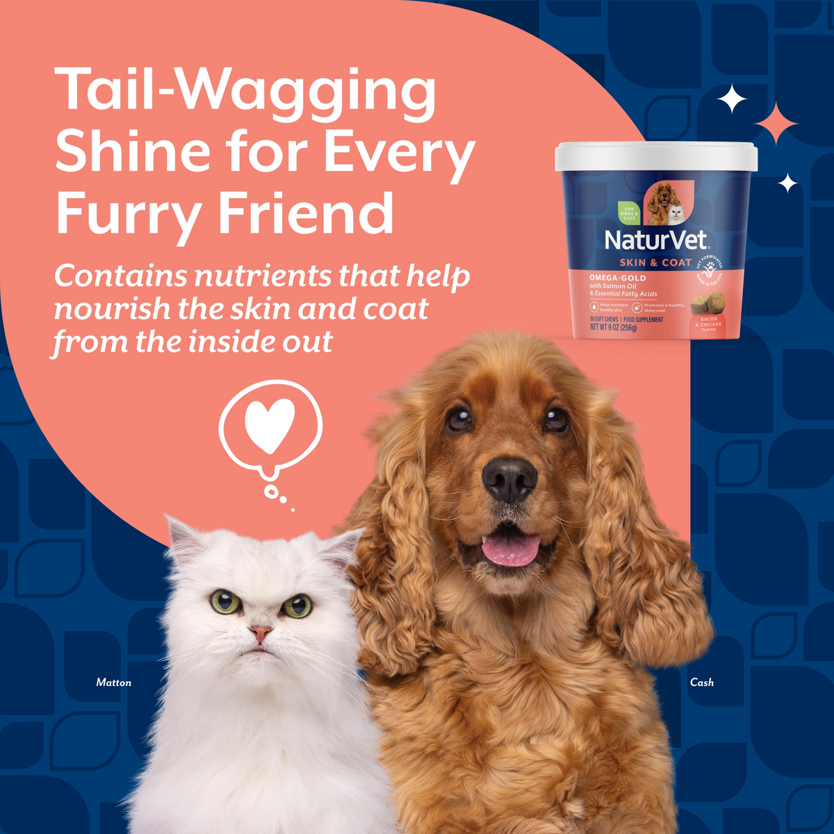 Naturvet Omega Gold Plus Salmon Oil Dog Soft Chews 90 ct