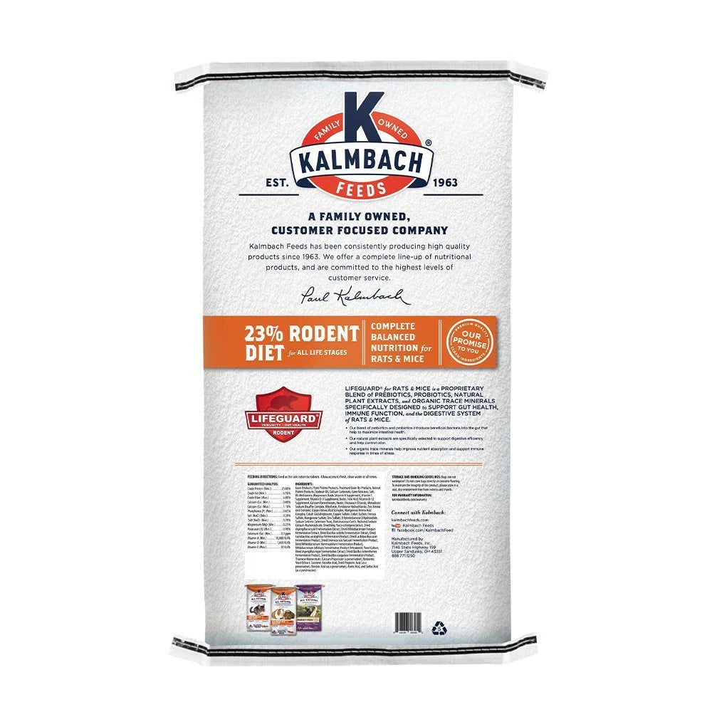 Kalmbach Feeds 23% Rodent Feed for All Life Stages 50 lb