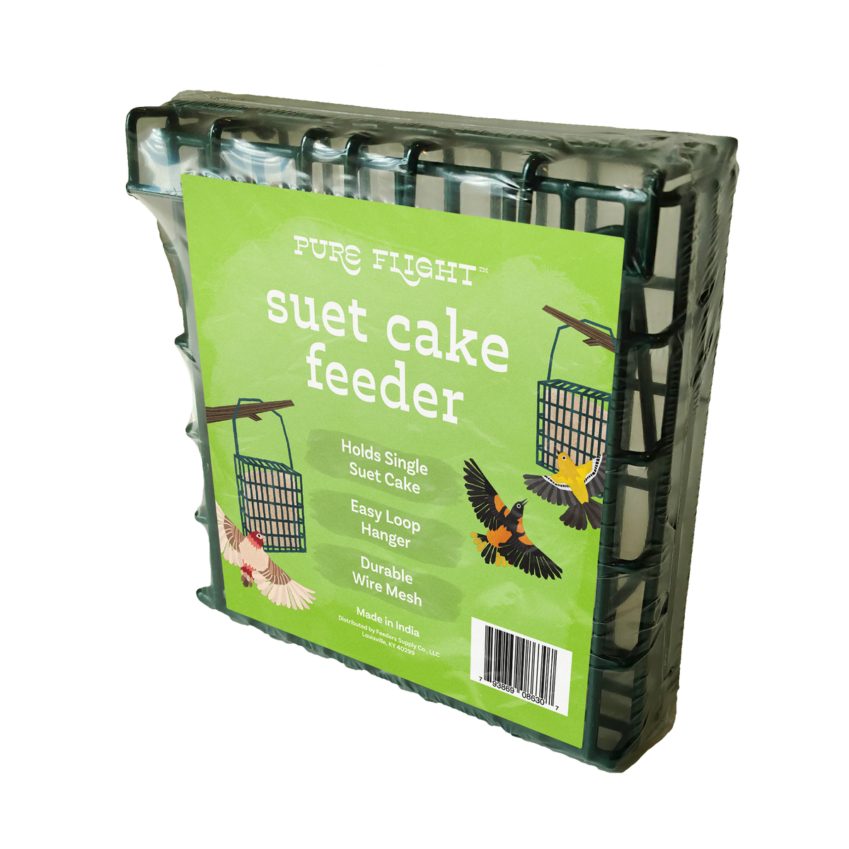 Pure Flight Single Suet Cake Wire Feeder