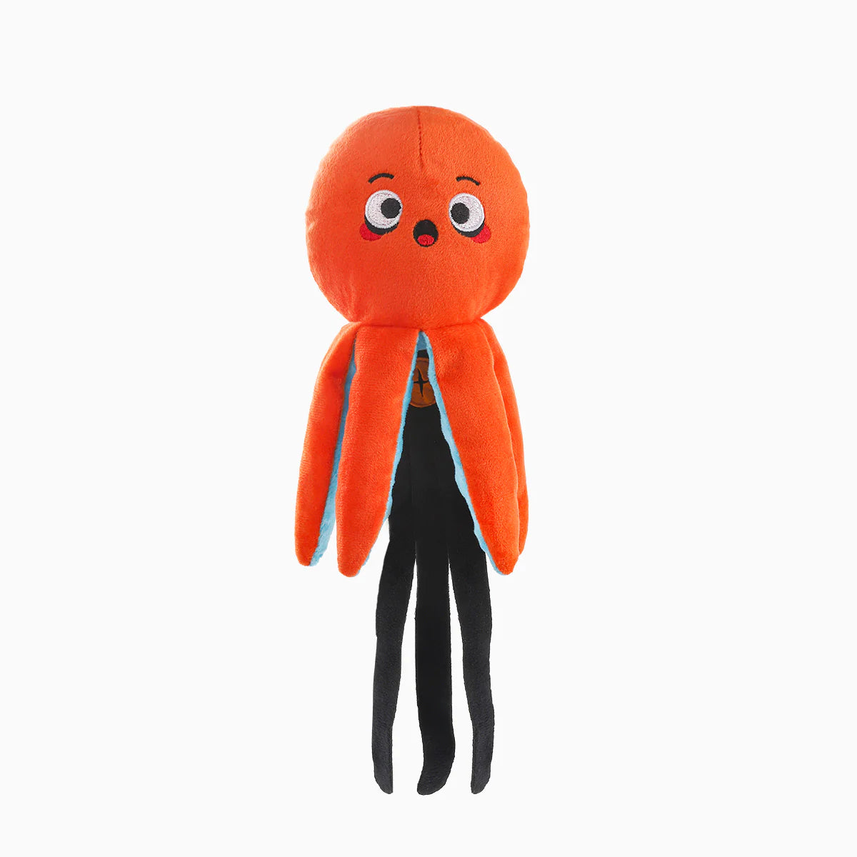 Hugsmart Summer Ocean Pals Octopus Treat Dispensing Dog Toy 9.5 in