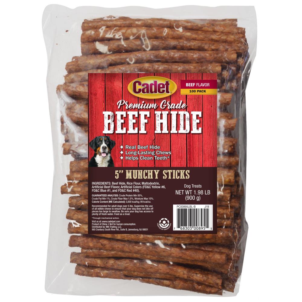 Cadet Munchy Beef Sticks Rawhide Dog Treats