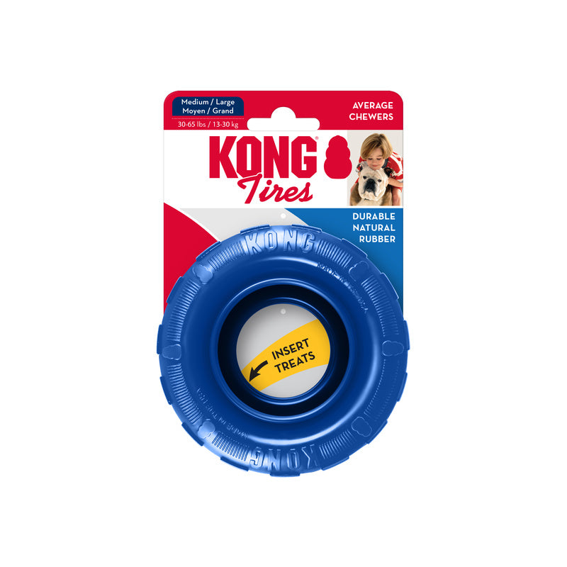 Kong Old Glory Natural Rubber Tire Dog Toy M/L