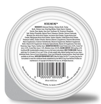 Merrick Lil' Plates Small Breed Petite Pot Pie Grain-Free Wet Dog Food
