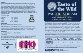 Taste Of The Wild Pacific Stream Grain-Free Canned Dog Food