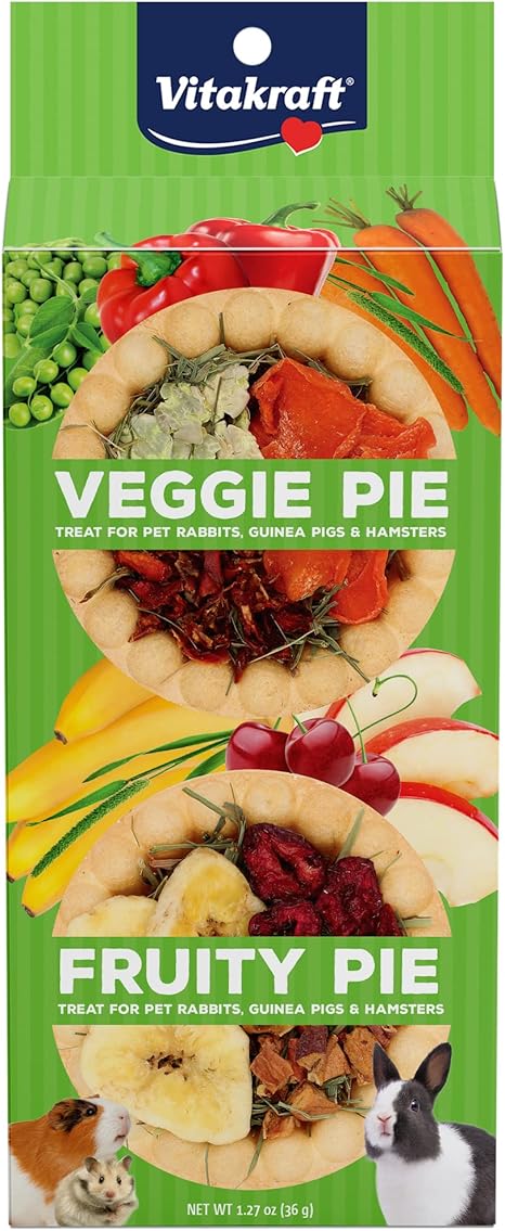 Vitakraft Veggie & Fruity Pies Small Animal Treats 2 pk