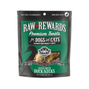 Northwest Naturals Raw Rewards Premium Treats Freeze Dried Duck Necks for Dogs & Cats 5 oz