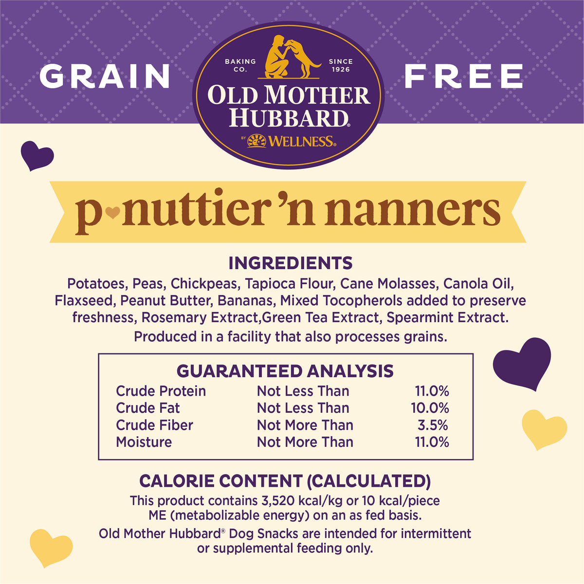Old Mother Hubbard P-Nuttier N' Nanners Grain-Free Mini Dog Biscuits 16 oz