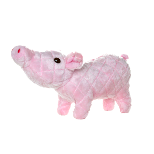Tuffy's Mighty Farm Piglet Durable Plush Dog Toy 11 in