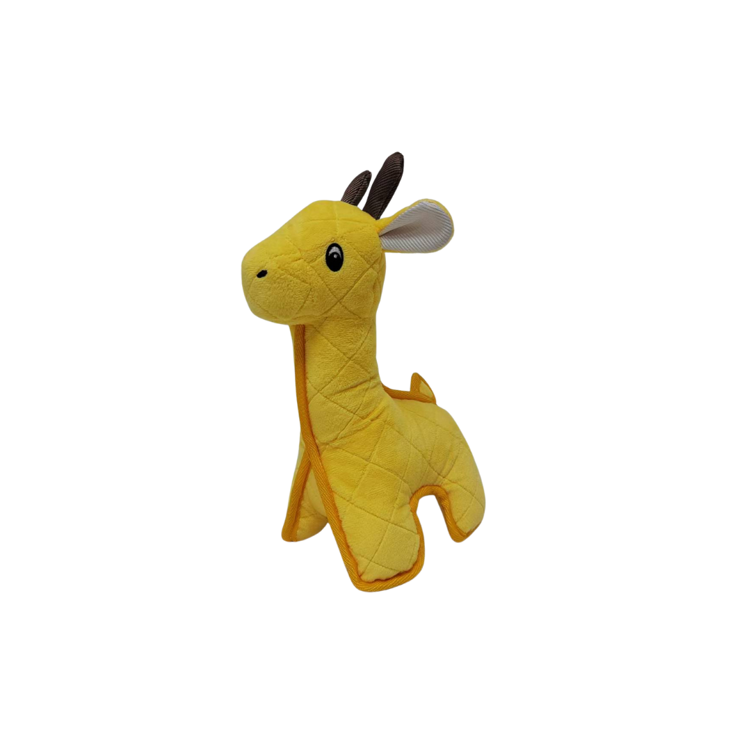 Pet Obsession Ruff N Roll Durable Plush Dog Toy- Giraffe 12 in