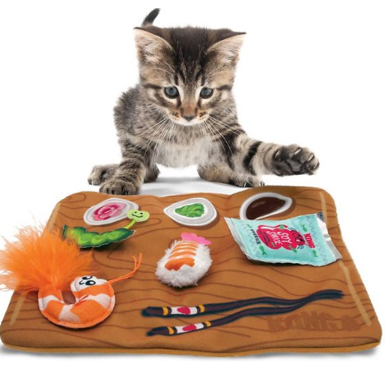 Kong Pull-A-Partz Sushi Catnip Cat Toys, 5 count