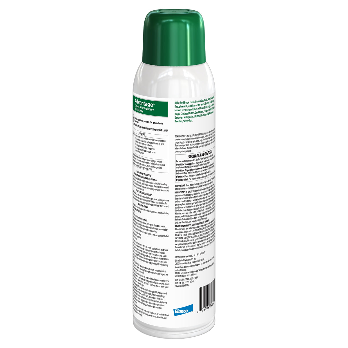 Advantage Flea/Tick/Bedbug Carpet And Upholstery Spot Spray 16 oz