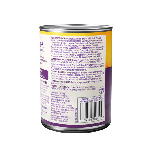 Wellness Complete Health Chicken & Sweet Potato Formula Canned Dog Food