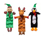 Spot Holiday Multi Squeaker Plush Dog Toy, Assorted