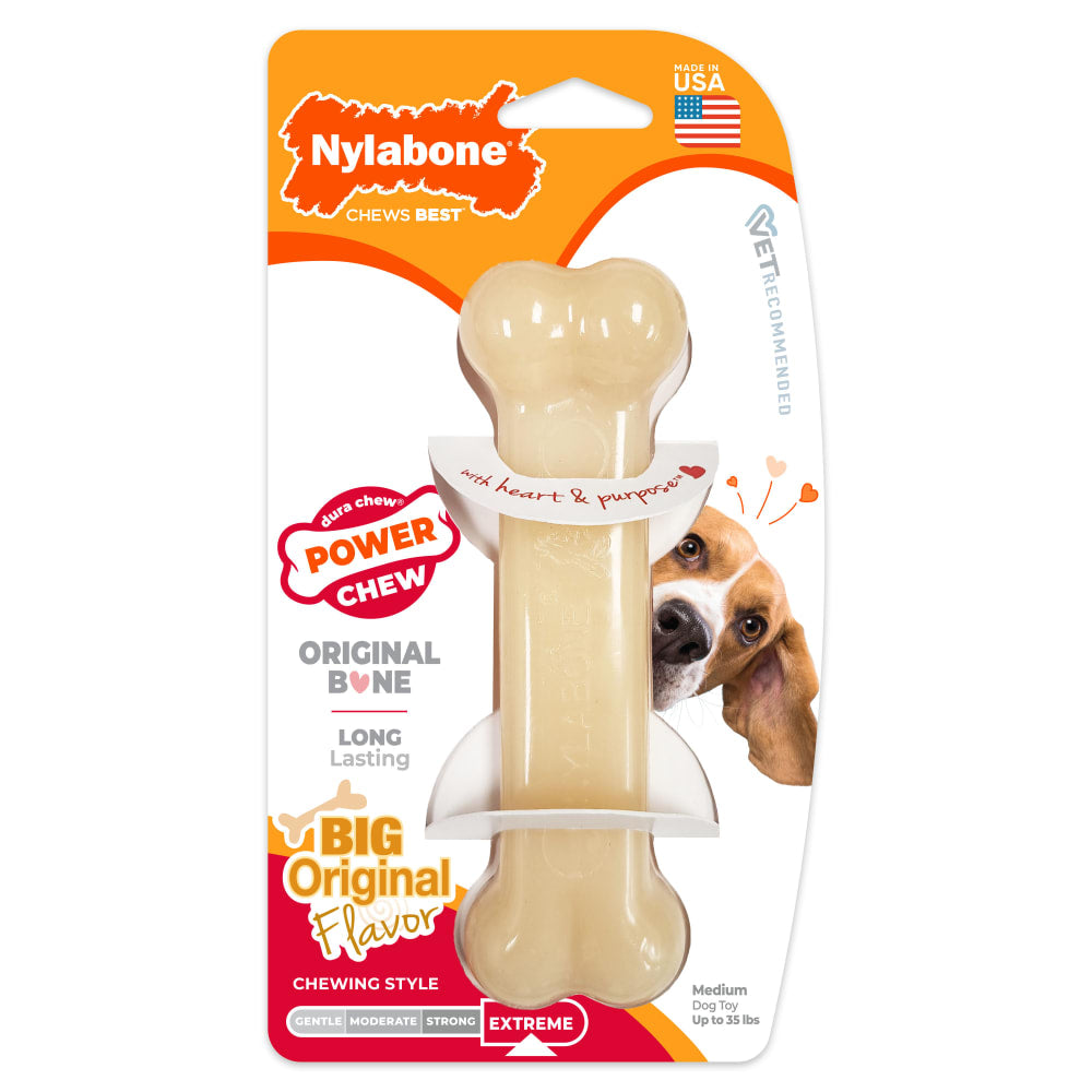 Nylabone Power Chew Original Flavor Bone Dog Chew Toy