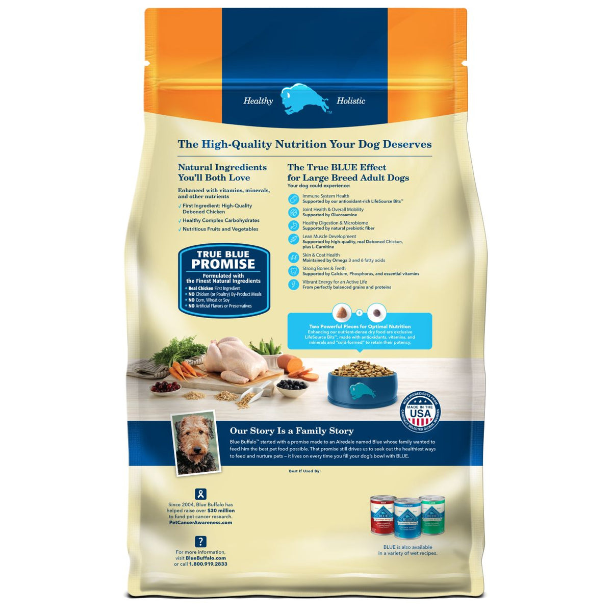 Blue Buffalo Life Protection Formula Large Breed Chicken & Brown Rice Recipe Adult Dry Dog Food 30 lb