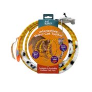 Kole Imports Foldable and Portable Interactive Spiral Play Cat Tunnel Toy