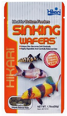 Hikari Sinking Wafers Bottom Feeders Fish Food 1.76 oz