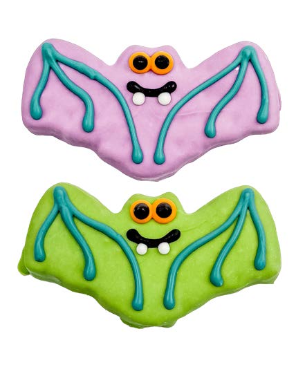 Bosco & Roxy Halloween Colorful Bats Dog Cookie Treat, Assorted