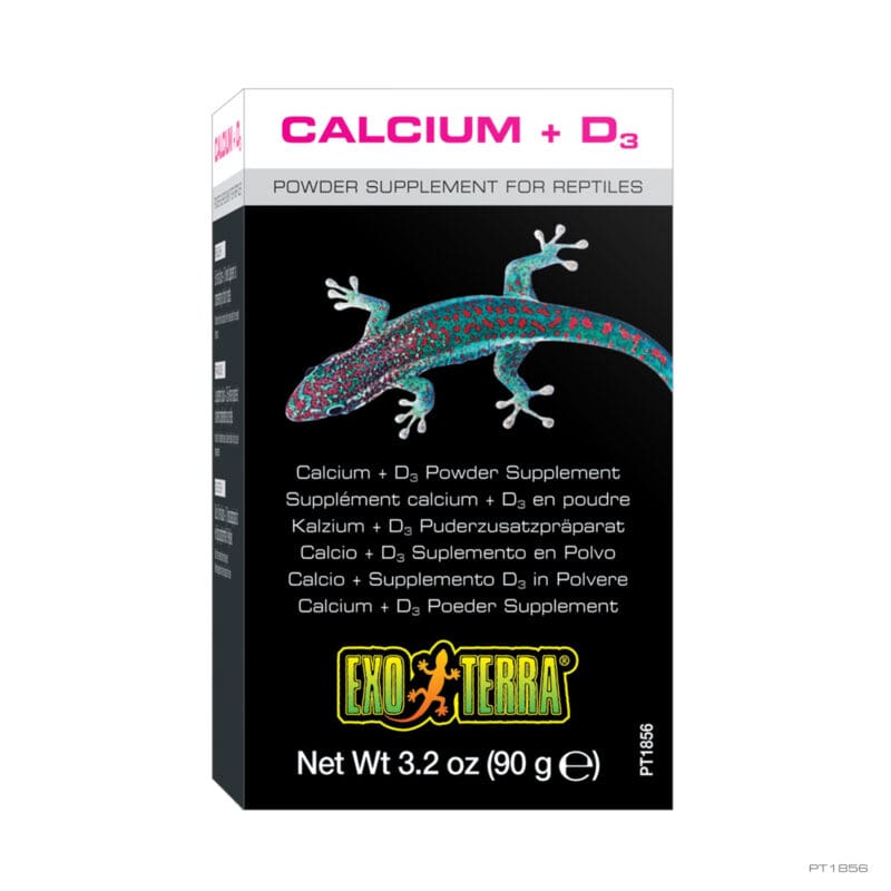 Exo Terra Calcium + Vitamin D3 Powder Reptile Supplement 3.2 oz