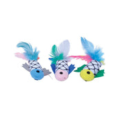 Coastal Pet Products Turbo Fish with Feathers Cat Toy