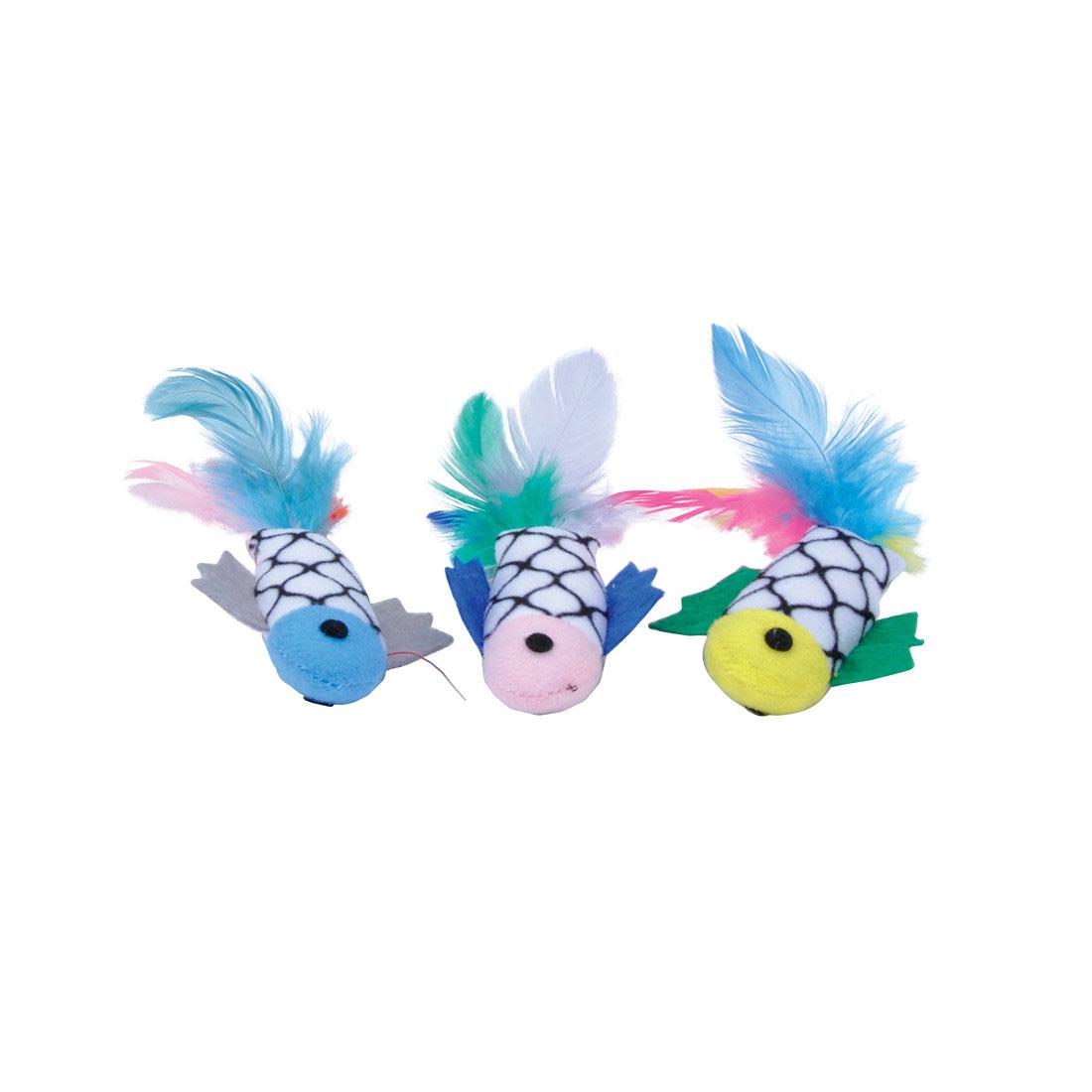 Coastal Pet Products Turbo Fish with Feathers Cat Toy