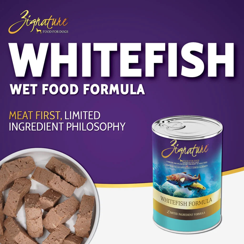 Zignature Whitefish Limited Ingredient Formula Canned Dog Food