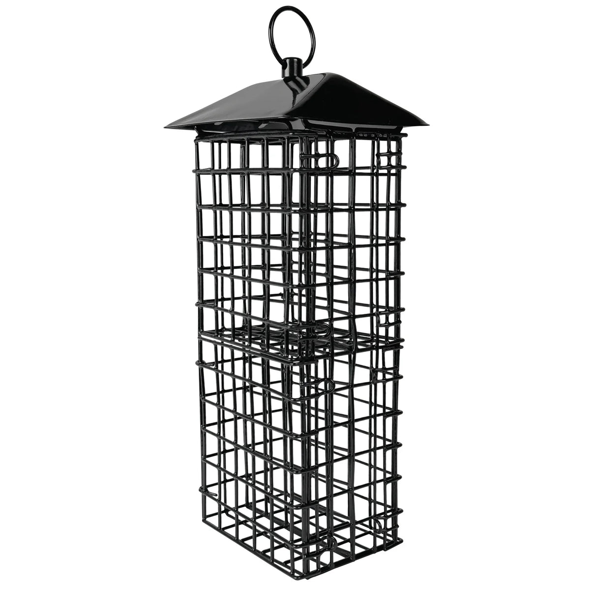 Nature's Way Four Suet Cake Cage Wild Bird Feeder with Roof