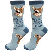 E & S Imports Life is Better With a Corgi Socks