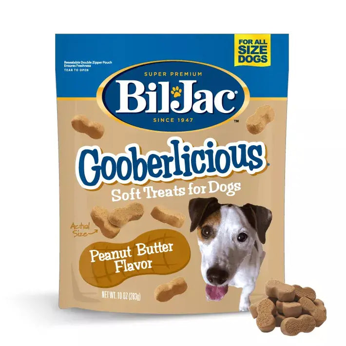 Bil Jac Gooberlicious Peanut Butter Flavor Soft Dog Treats 10 oz