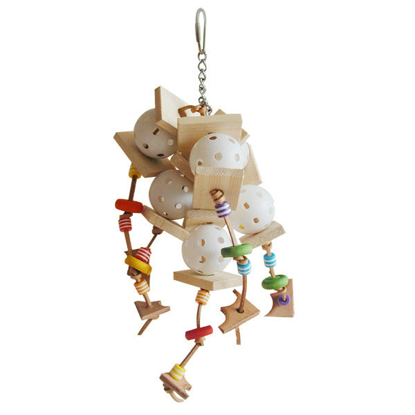 Incredipet Plastic Ball Cluster Bird Toy, 14 x 4 in