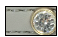 Coastal Pet Products Li'l Pals Posh B'Dazzled Jeweled Dog Leash-Grey 3/8 in x 6 ft