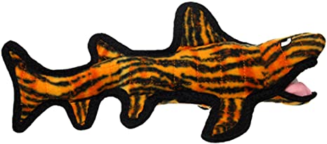 Tuffy's Ocean Creature Tiger Pattern Shark Dog Toy