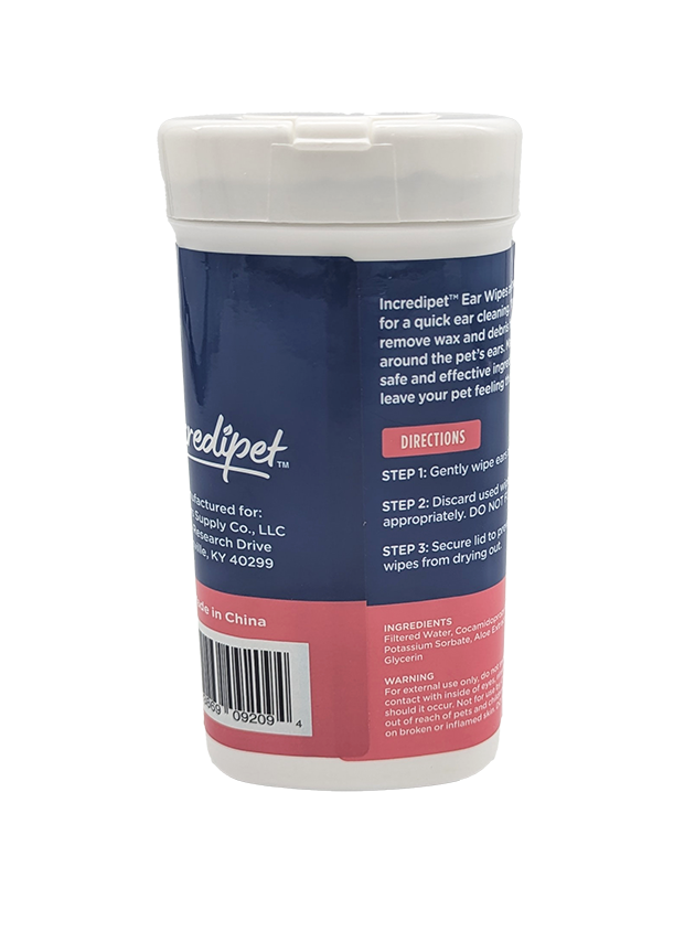 Incredipet Ear Pet Wipes 25 ct