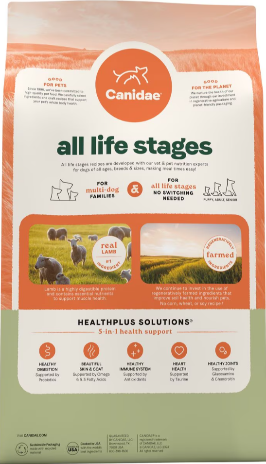 Canidae All Life Stages Real Lamb & Ancient Grains Recipe Dry Dog Food