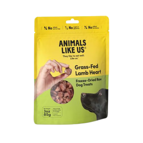 Animals Like Us Freeze-Dried Grass-Fed Lamb Heart Dog Treats 3 oz