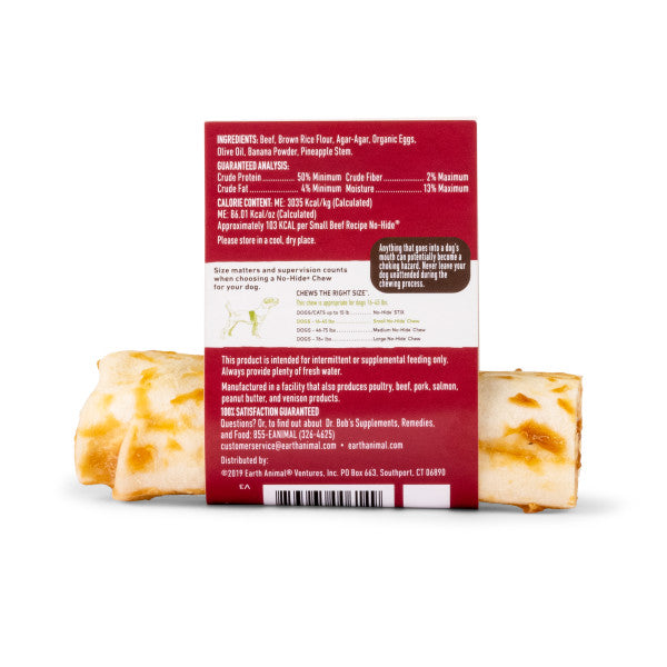Earth Animal 4 in No-Hide Beef Chew For Dogs