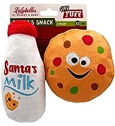 Huxley & Kent Holiday Tiny Tuff Santa's Snack Plush Dog Toys