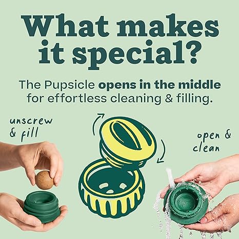 Woof The Pupsicle Long-Lasting Refillable Dog Toy