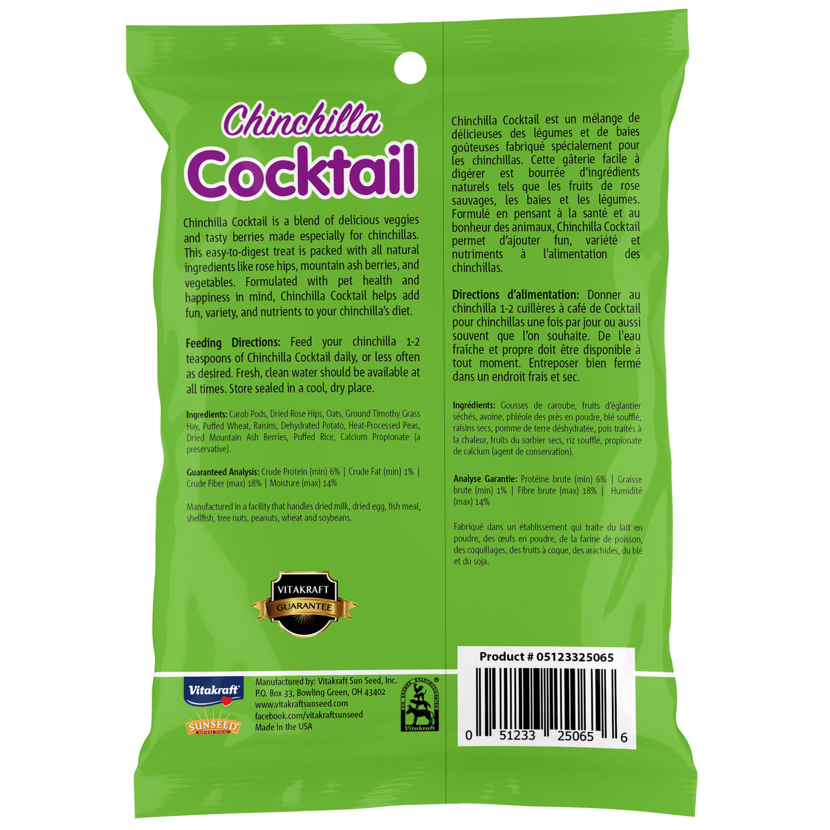 Vitakraft Chinchilla Cocktail Treat 4.5 oz