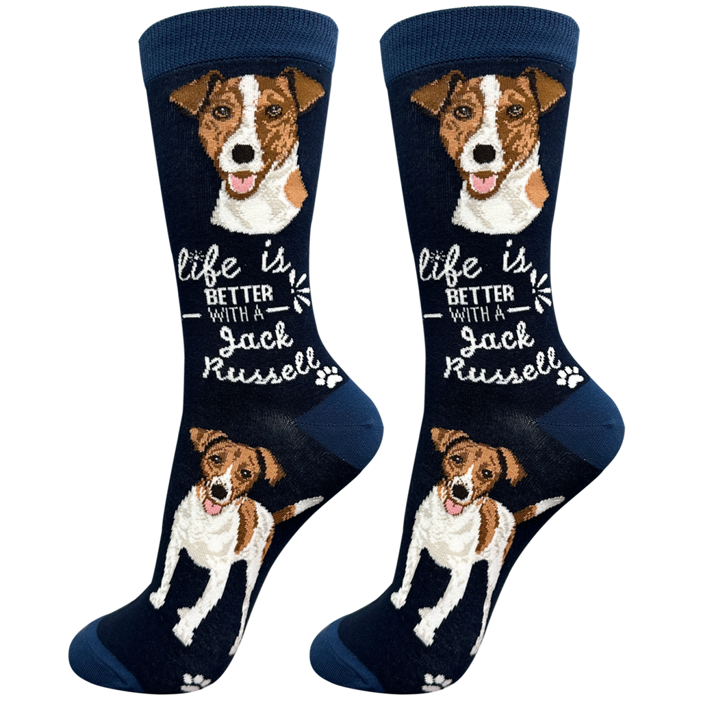E & S Imports Life is Better With a Jack Russell Socks