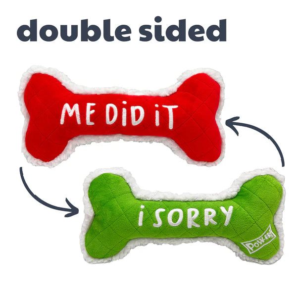 Huxley & Kent Holiday I Sorry/Me Did It Plush Dog Toy 12 in