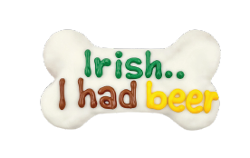 Bosco & Roxy St. Patrick's Day Irish I Had a Beer Dog Cookie Treat