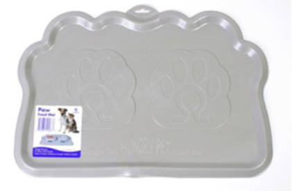 Omega Paw Hungry Pet Pawprint-Shaped Feeding Mat