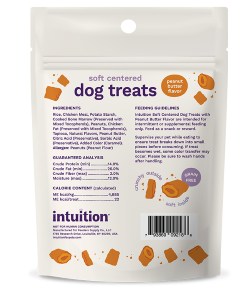 Intuition Soft Center Peanut Butter Flavor Dog Treat 6 oz