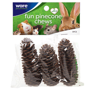 Ware Fun Pinecone Small Animal Chew Toy 3 pk