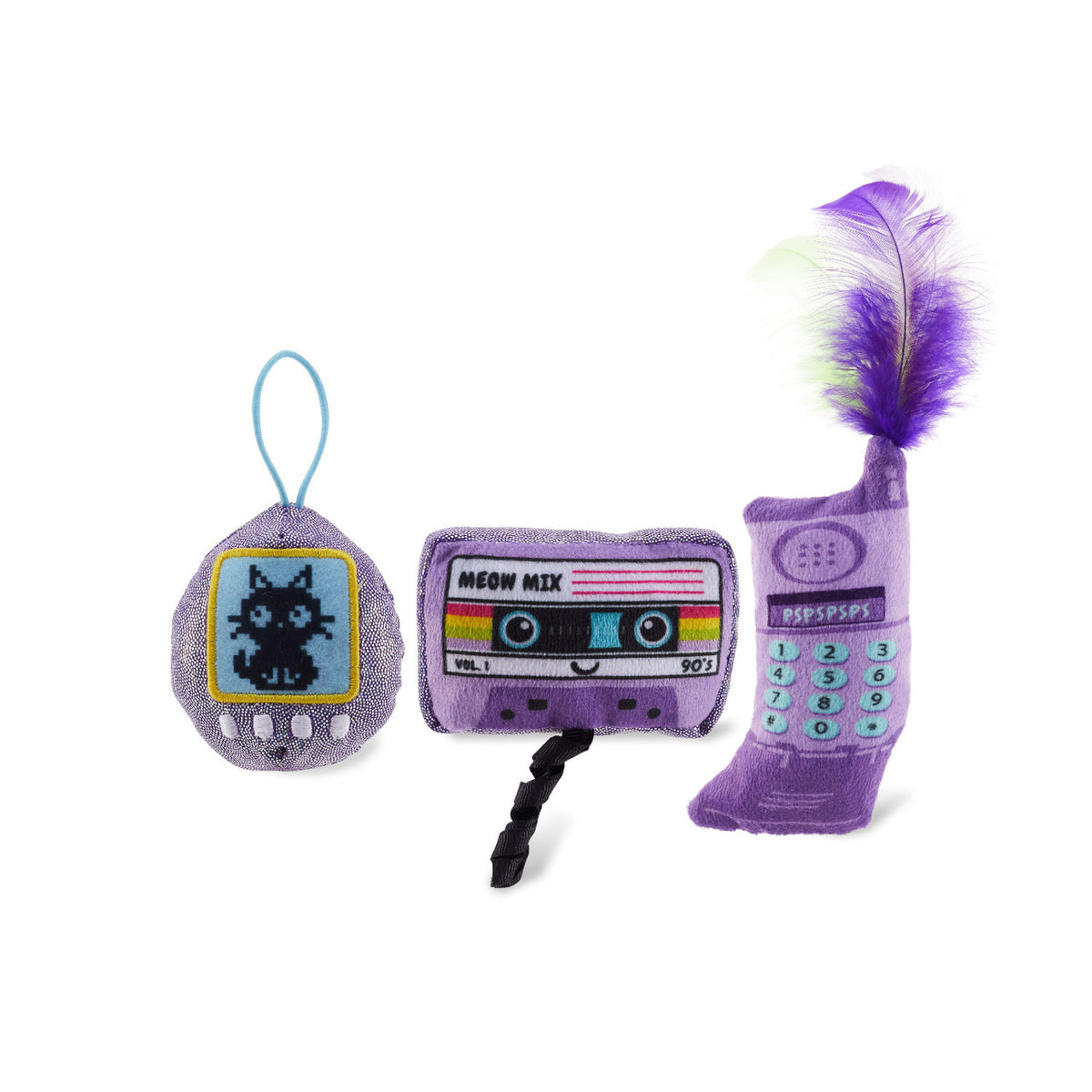 Catstages So Meowsome 90's Cat Toy 3 pk